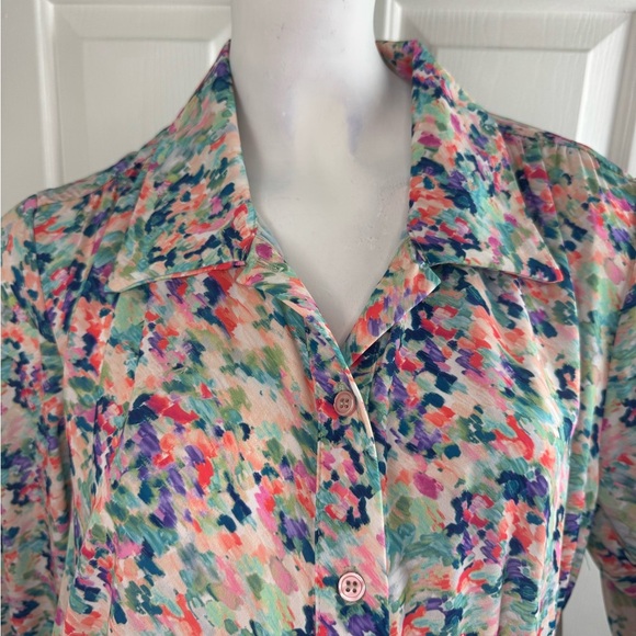 Veronica M Button Up Shirt Dress-Size Large.  E77 - Picture 8 of 14